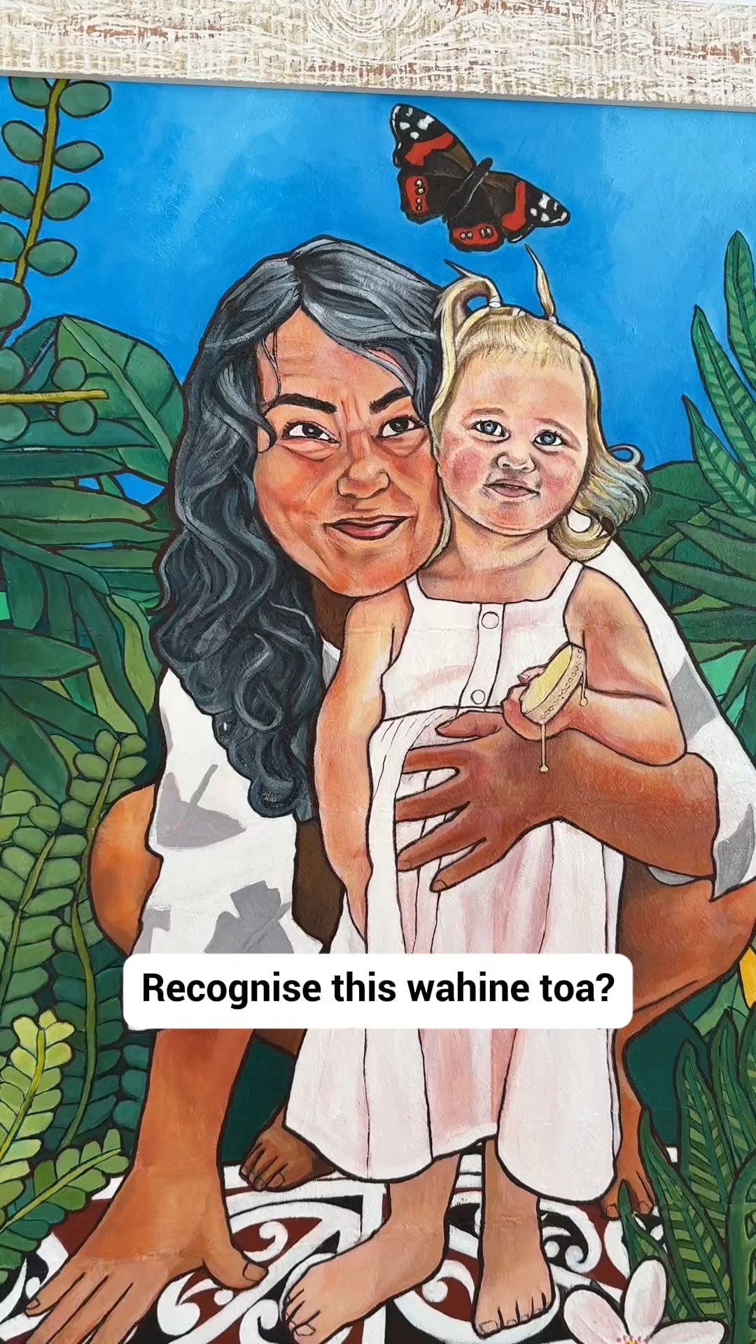For many years now, she's done incredible mahi to heal the Whau river and its tributaries. She works with volunteers, corporate groups, schools and community groups to clean streams, get rid of invasive weeds, plant native plants and keep them nurtured throughout the years. 

Last week, she was recognised as this year's recipient of the Whau Local Hero Portrait Project. Congratulations Pam!

In typical Pam fashion, she used the opportunity to acknowledge everyone else who works towards the restoration of nature in West Auckland, and to remind us all to advocate for our stronger protections for our local environment - particularly now as the Waitākere Ranges Heritage Area Act is under threat from proposed changes to the RMA. Thank you Pam for always holding the vision.

---

The Whau Local Hero Portrait project celebrates the remarkable people who make a difference in our community, honouring them with a painted portrait they and their families can treasure. 

Pam with her moko
Acrylic on tapa cloth gifted to the artist by her aunty
By @monicapaterson 2026
Project initiated by: @jeanbuzz and @whauthepeople
